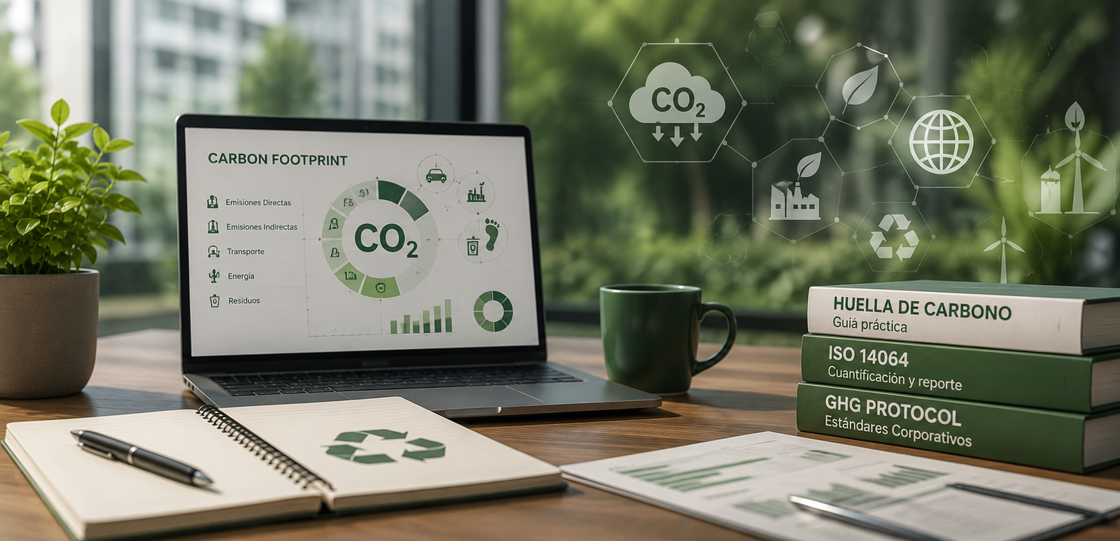 Imagen ilustrativa del curso Cálculo de huella de carbono